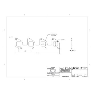 Stainless Works® - 304 SS Mill Square Port Header Flanges