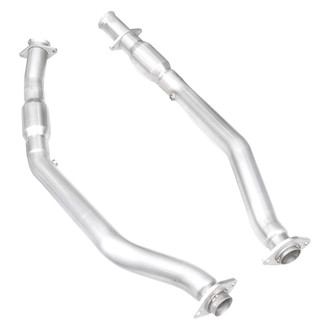 Stainless Works® - 304 SS Exhaust Mid-Pipe with High-Flow Catalytic Converters