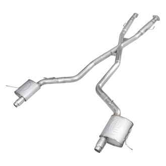 Stainless Works® - Redline Series™ 304 SS Cat-Back Exhaust System with Split Rear Exit
