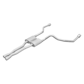 Stainless Works® - 304 SS Turbo Chambered Dual Cat-Back Exhaust System with Split Rear Exit