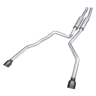 Stainless Works® - Redline Series™ 304 SS Cat-Back Exhaust System with Split Rear Exit