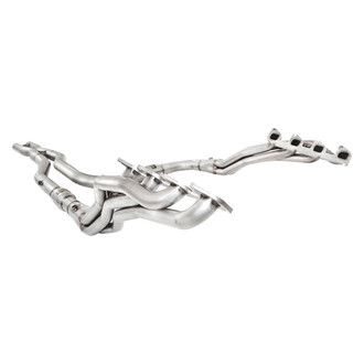 Stainless Works® - Stainless Power 304 SS Mill Long Tube Exhaust Headers with Catted X-Pipe