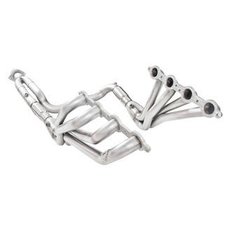 Stainless Works® - Stainless Steel Long Tube High Flow Catted Exhaust Header Assembly with Factory Connect Y-Pipe