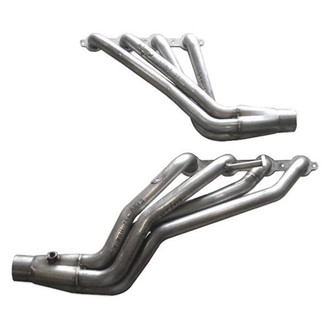 Stainless Works® - Stainless Steel Long Tube High Flow Catted Exhaust Header Assembly with Factory Connect Y-Pipe