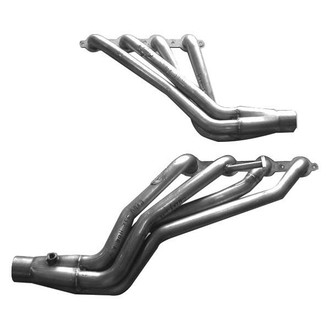 Stainless Works® - Stainless Steel Long Tube High Flow Catted Exhaust Header Assembly with Factory Connect Y-Pipe