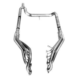 Stainless Works® - Stainless Steel Long Tube High Flow Catted Exhaust Header Assembly with Factory Connect Y-Pipe