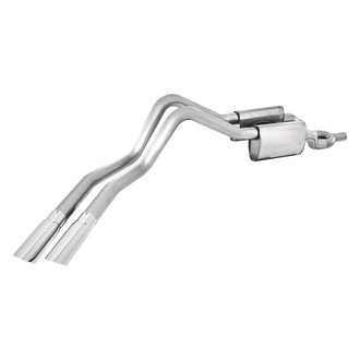 Stainless Works® - 304 SS Turbo Chambered Dual Cat-Back Exhaust System with Dual Side Exit