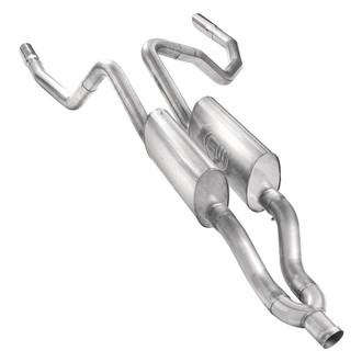 Stainless Works® - 304 SS Turbo S-Tube Dual Cat-Back Exhaust System with Split Rear Exit