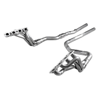 Stainless Works® - 304 SS Mill Long Tube High Flow Catted Exhaust Header Assembly with Performance Connect