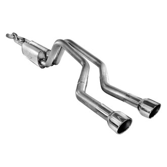 Stainless Works® - 304 SS Turbo Chambered Dual Header-Back Exhaust System with Dual Rear Exit