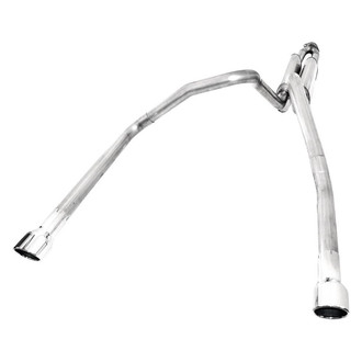 Stainless Works® - 304 SS Turbo S-Tube Dual Cat-Back Exhaust System with Split Rear Exit