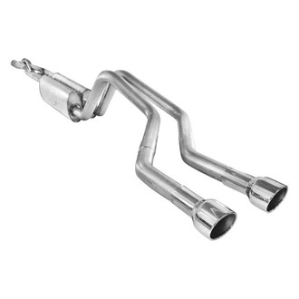 Stainless Works® - 304 SS Turbo S-Tube Dual Cat-Back Exhaust System with Dual Rear Exit