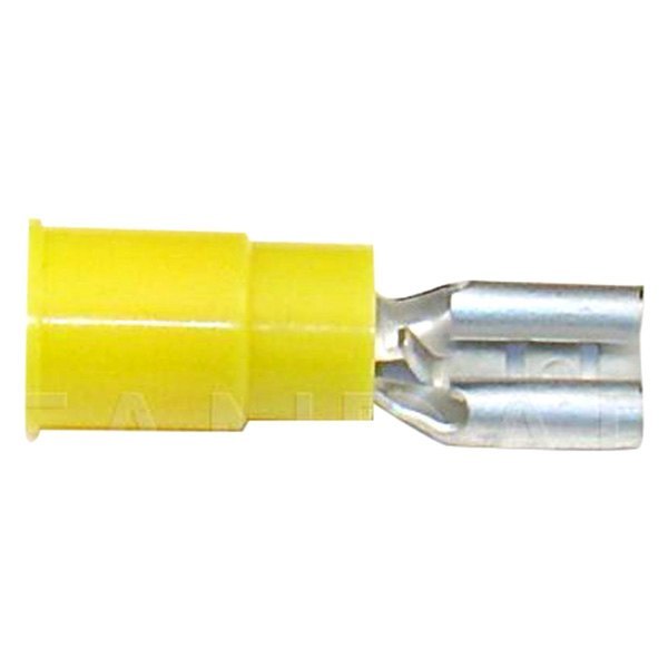 Standard® - 12/10 Gauge 0.250" Handypack™ Yellow Female Vinyl Quick Disconnect Connectors (12 Per Pack)