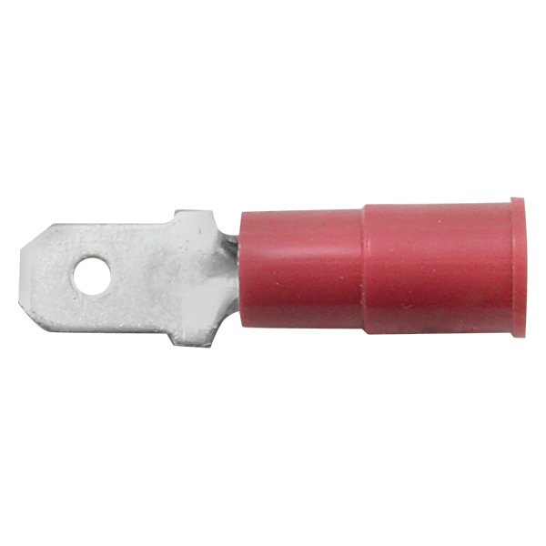 Standard® - 0.187" 22/18 Gauge Vinyl Insulated PVC Red Male Quick Disconnect Connector