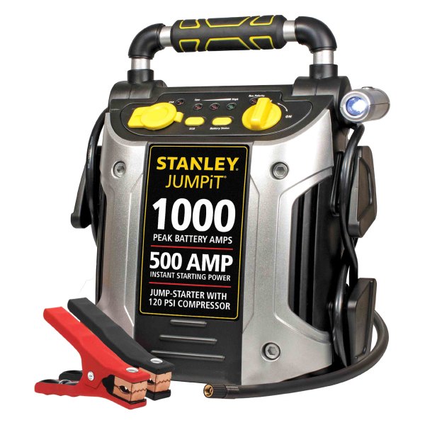 Stanley Tools® - 500 Instant/1000 Peak Amps Jump Starter with Compressor