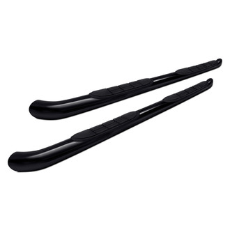 SteelCraft® - 3" Cab Length Black Round Side Bars