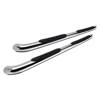 SteelCraft® - 3" Cab Length Polished Round Side Bars