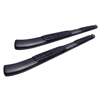 SteelCraft® - 4" Blackout Series Cab Length Black Oval Side Bars