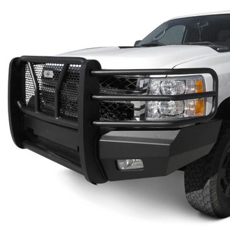 SteelCraft® - Elevation Series™ Full Width Black Front HD Bumper with Brush Guard
