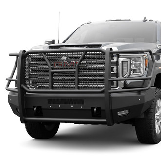 SteelCraft® - Elevation Series™ Full Width Black Front HD Bumper with Brush Guard