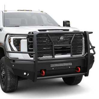 SteelCraft® - Elevation Series™ Full Width Black Front HD Bumper with Brush Guard