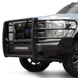 SteelCraft® - Elevation Series™ Full Width Black Front HD Bumper with Brush Guard