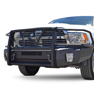 SteelCraft® - Elevation Series™ Full Width Black Front HD Bumper with Brush Guard