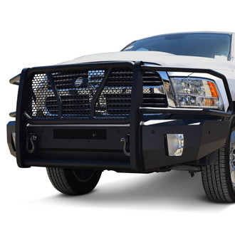 SteelCraft® - Elevation Series™ Full Width Black Front HD Bumper with Brush Guard