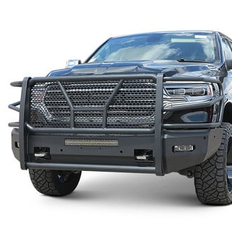 SteelCraft® - Elevation Series™ Full Width Black Front HD Bumper with Brush Guard