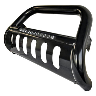 SteelCraft® - 3" Black LED Bull Bar with Skid Plate