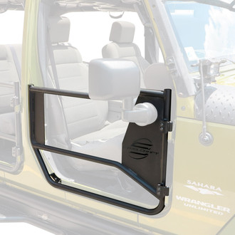 SteelCraft® - Fine Textured Black Front Tubular Doors