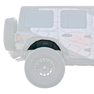 SteelCraft® - Fine Textured Black Rear Fender Liners