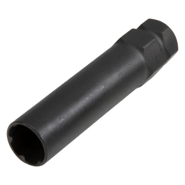 Steelman® - 6 Spline Black Extra Long Small Diameter Locking Lug Nut Socket