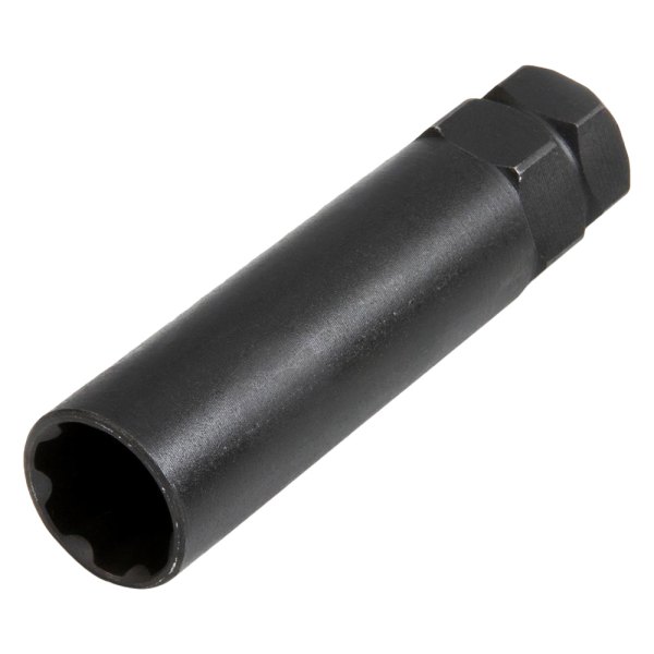 Steelman® - 7 Spline Black Extra Long Small Diameter Locking Lug Nut Socket