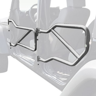Steinjager® - Gray Hammertone Front and Rear Tubular Doors