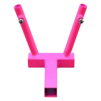 Steinjager® - Hot Pink Hitch Mounted Dual Flag Holder Kit