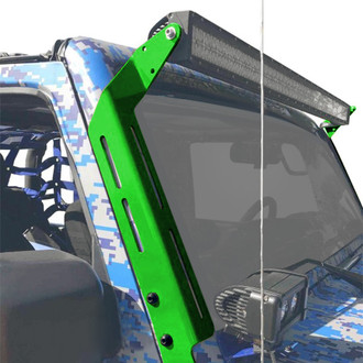 Steinjager® - Neon Green Windshield Frame Mounts for 50" LED Light Bar