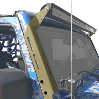 Steinjager® - Military Beige Windshield Frame Mounts for 50" LED Light Bar