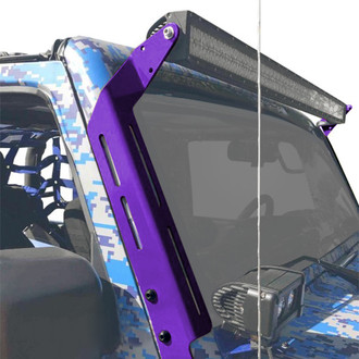 Steinjager® - Sinbad Purple Windshield Frame Mounts for 50" LED Light Bar