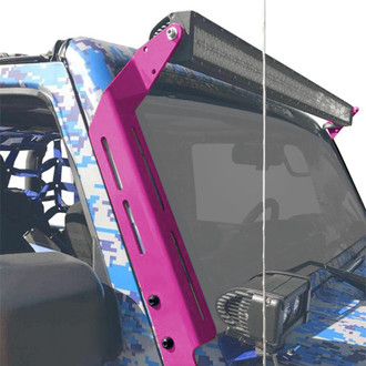 Steinjager® - Hot Pink Windshield Frame Mounts for 50" LED Light Bar
