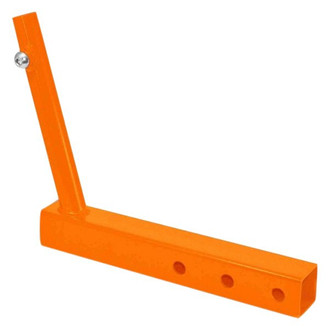 Steinjager® - Powder Coated Fluorescent Orange Hitch Mounted Single Flag Holder Kit