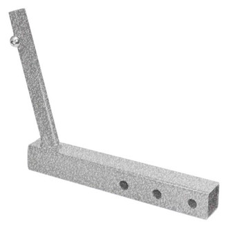 Steinjager® - Powder Coated Gray Hammertone Hitch Mounted Single Flag Holder Kit