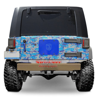 Steinjager® - Cap Style Stubby Military Beige Rear HD Bumper