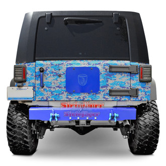 Steinjager® - Cap Style Stubby Southwest Blue Rear HD Bumper