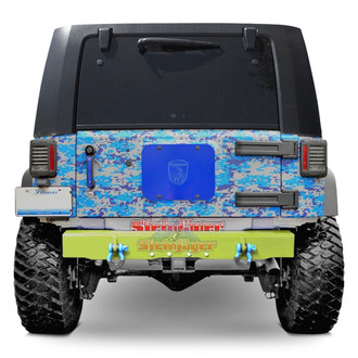 Steinjager® - Cap Style Stubby Gecko Green Rear HD Bumper
