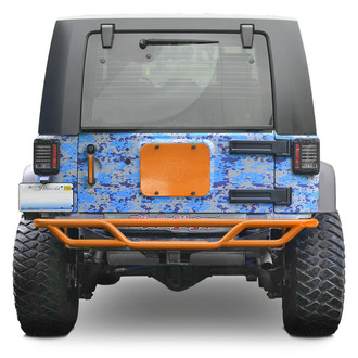 Steinjager® - Mid Width Fluorescent Orange Rear Tubular Bumper