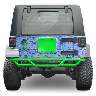 Steinjager® - Mid Width Neon Green Rear Tubular Bumper