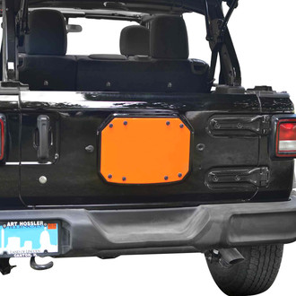 Steinjager® - Fluorescent Orange Spare Tire Carrier Delete Plate