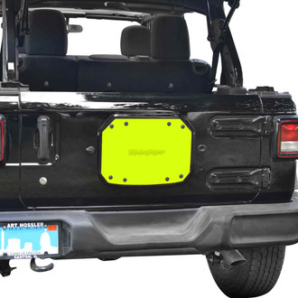 Steinjager® - Neon Yellow Spare Tire Carrier Delete Plate