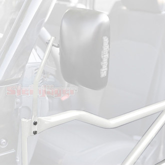 Steinjager® - Cloud White Driver and Passenger Side Mirror Kit for Front Tubular doors